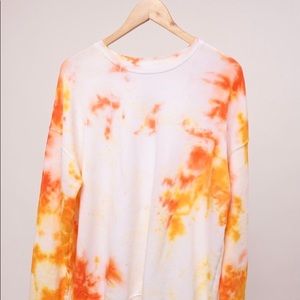 ‘Flames’ tie dye sweater